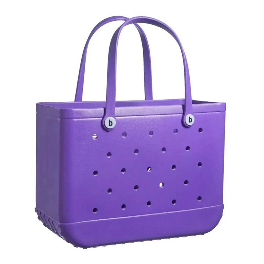 Stiv strandveske - fargerik design og stor kapasitet