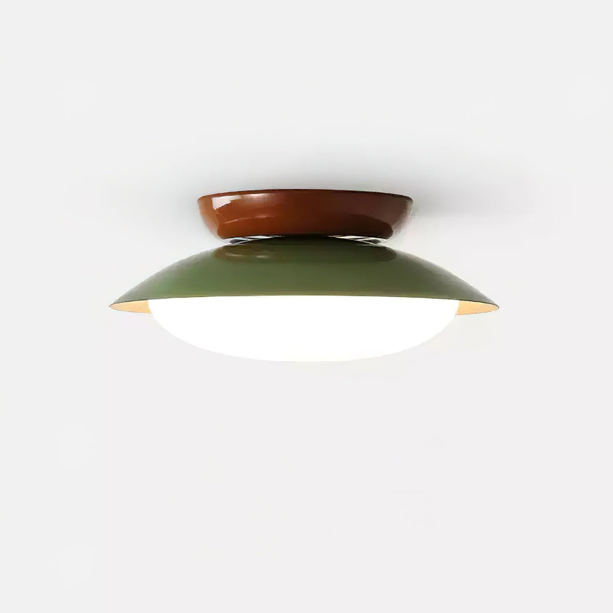 Rund LED-taklampe - naturlig glød og diskret eleganse