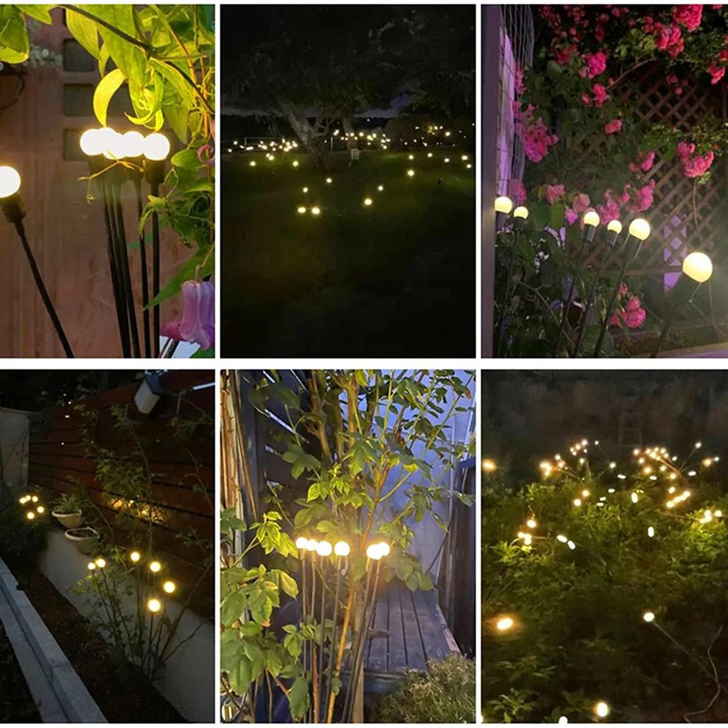 Solar Powered LED Fireflies